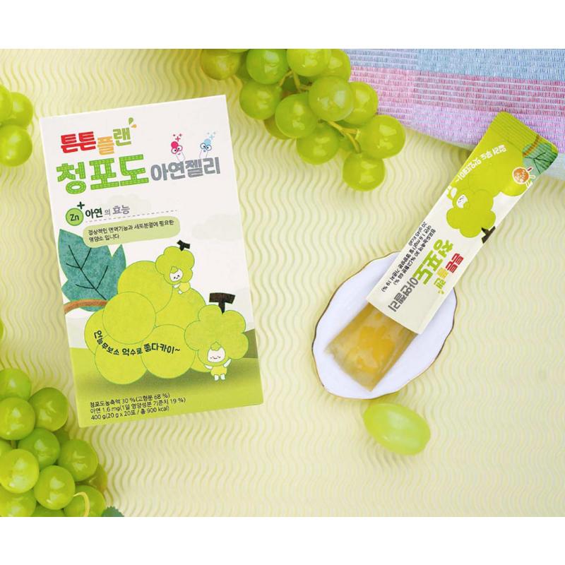 Aram Farm Strong Plan Green Grape Zinc Jelly 20p, 400g, 1 piece