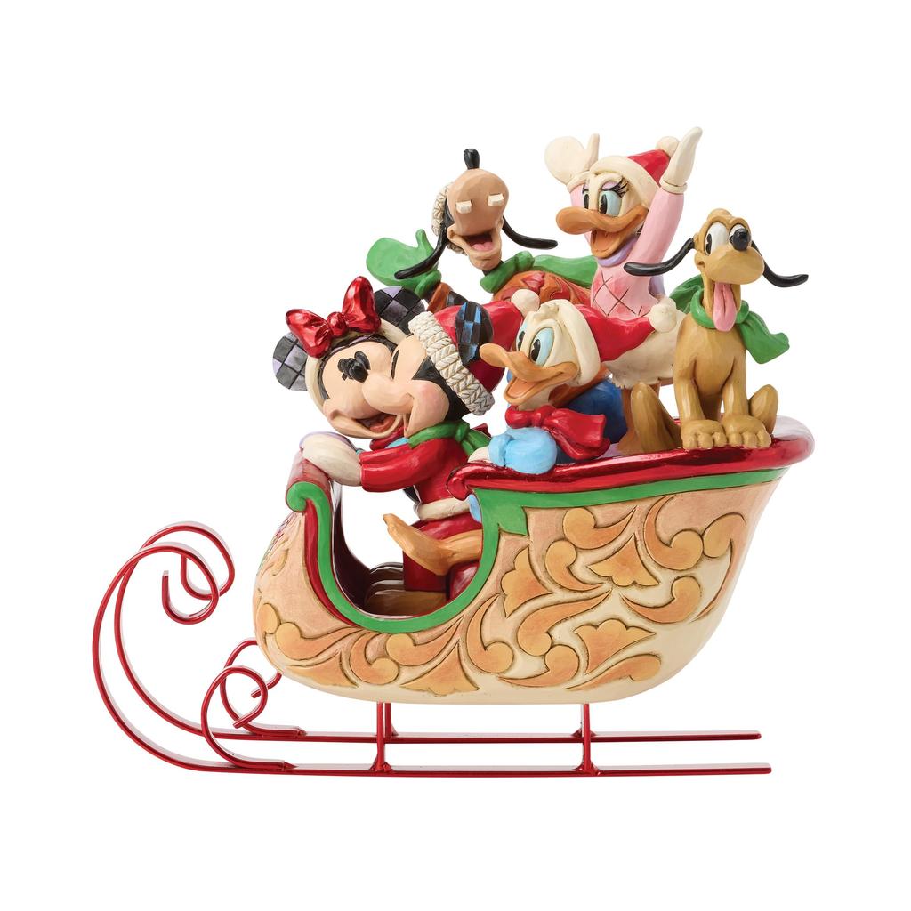 Disney Traditions Mickey Friends Sleigh 6016883 & <Christmas>