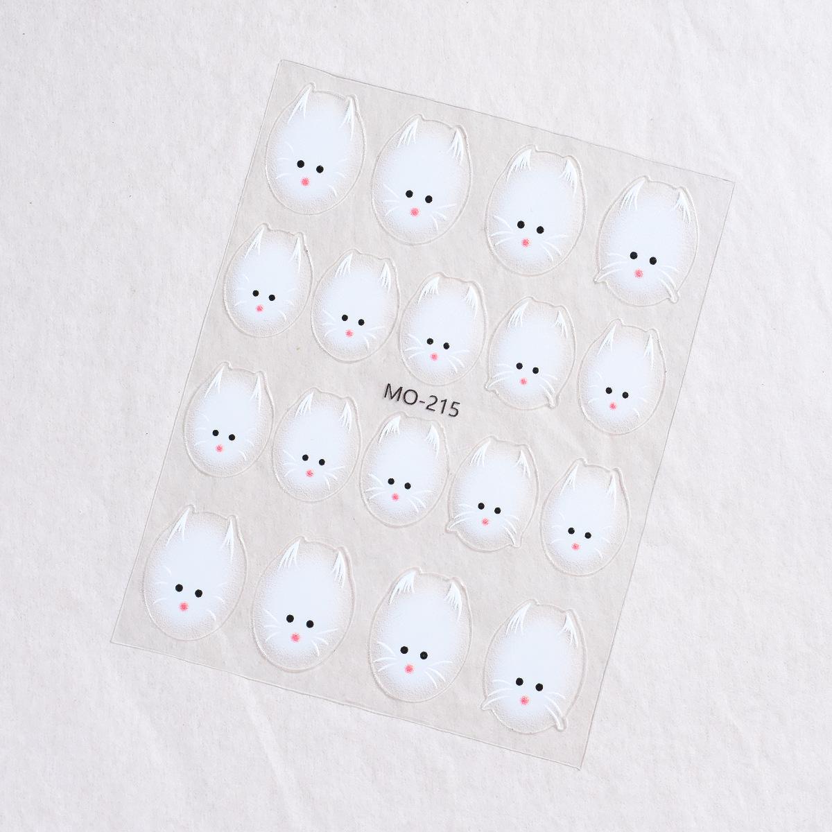 MOSR Little Red Book Bestseller: Cute & Colorful Jelly Cat Nail Art Stickers
