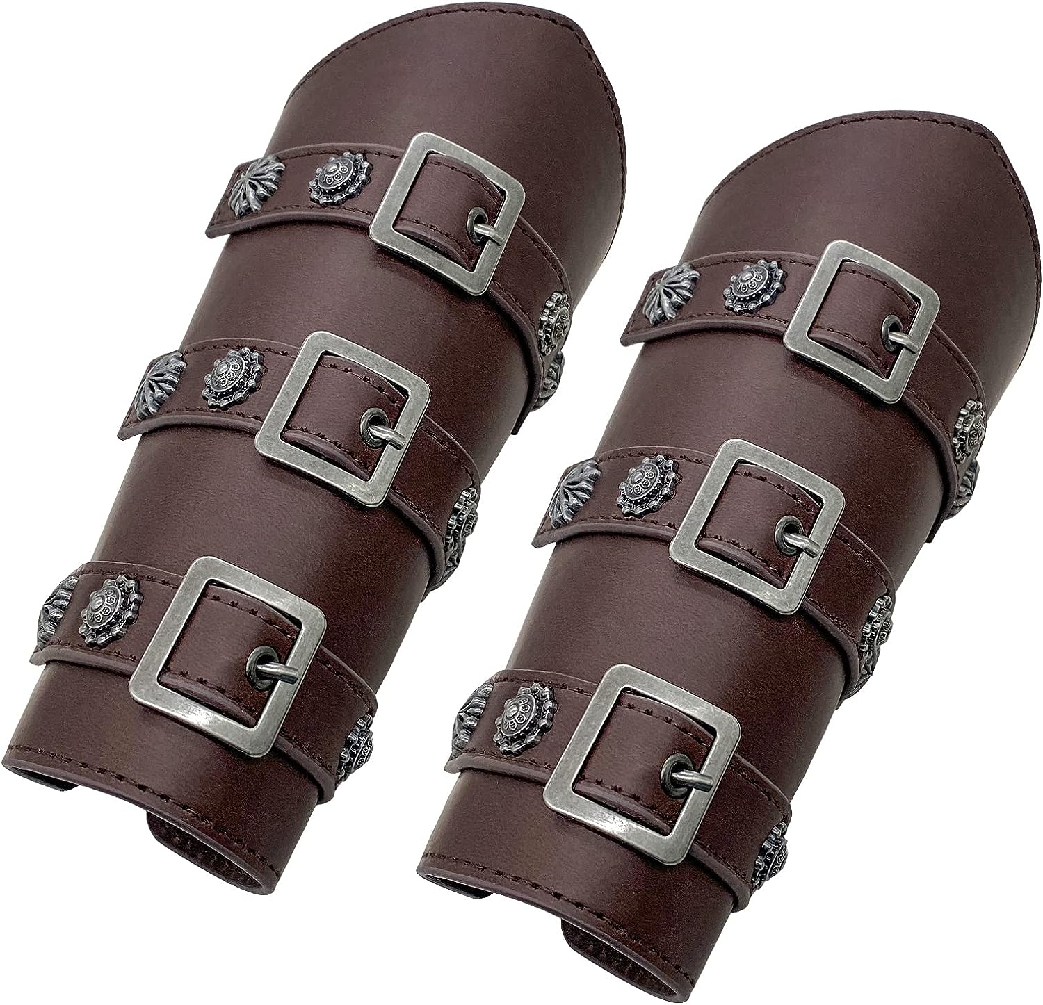 Goth Accessories Tactical Gloves HZMAN Adults Faux Leather Arm