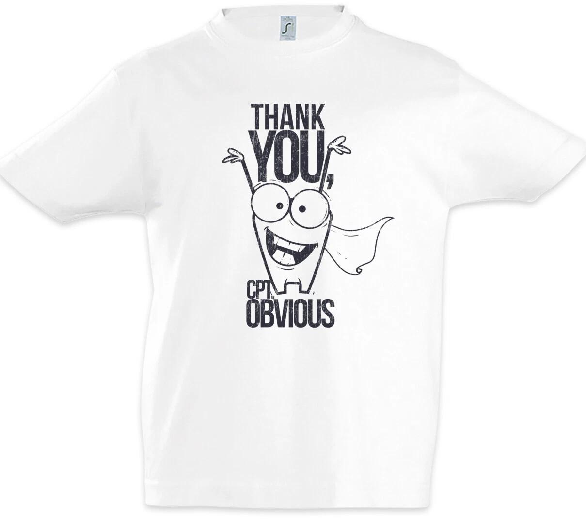 Thank You Captain Obvious Kids Boys kids boys T-Shirt Fun Geek Nerd Gamer Computer Scientist 110