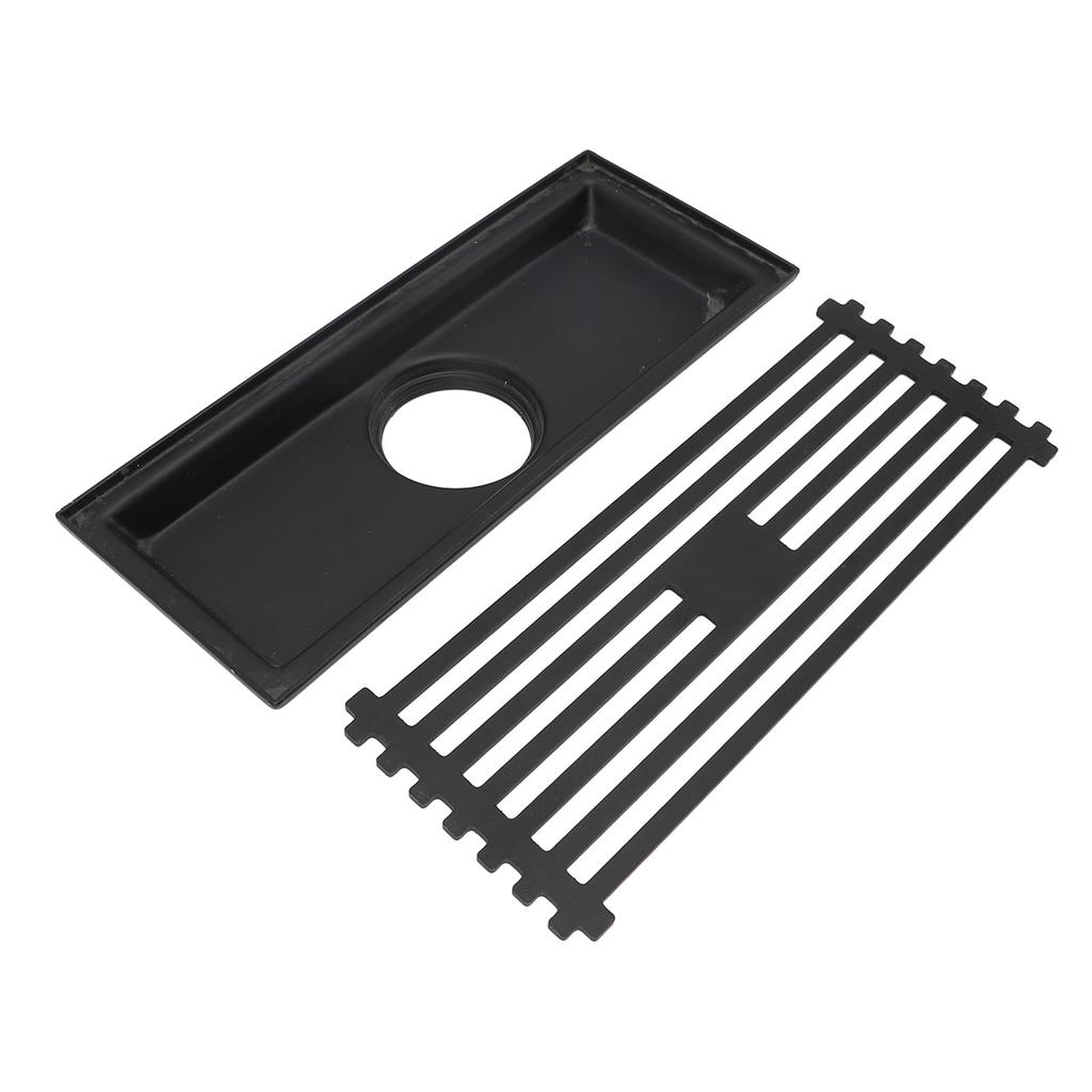 Linear Floor Drain Large Drainage Capacity Odor Blocking 304 Stainless Steel Rectangle Shower Floor Drain for Bathroom