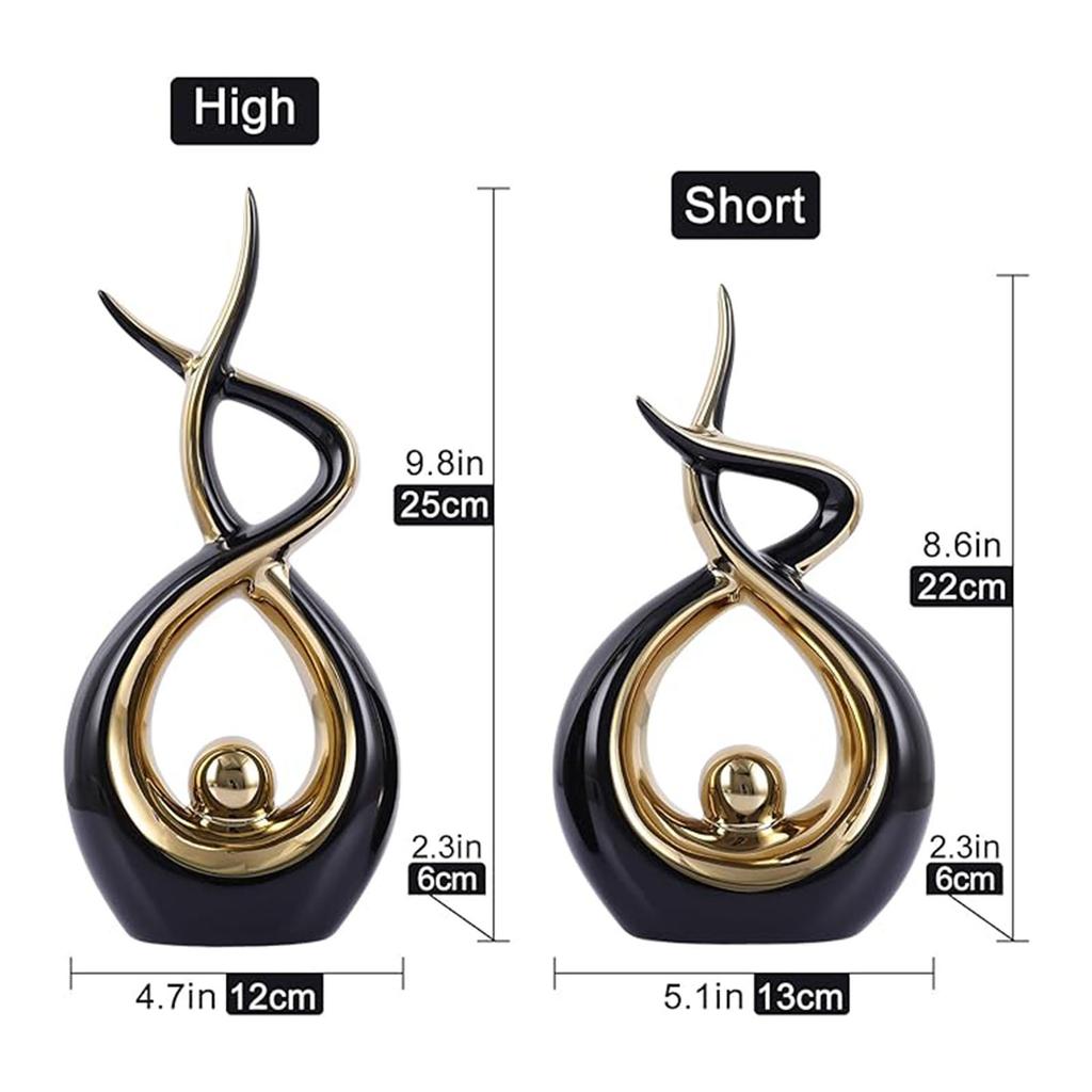 Decorațiune interioară Artă abstractă modernă Statuie ceramică Decorațiune masă Sufragerie Birou Miez Sufragerie Decorațiune cafea