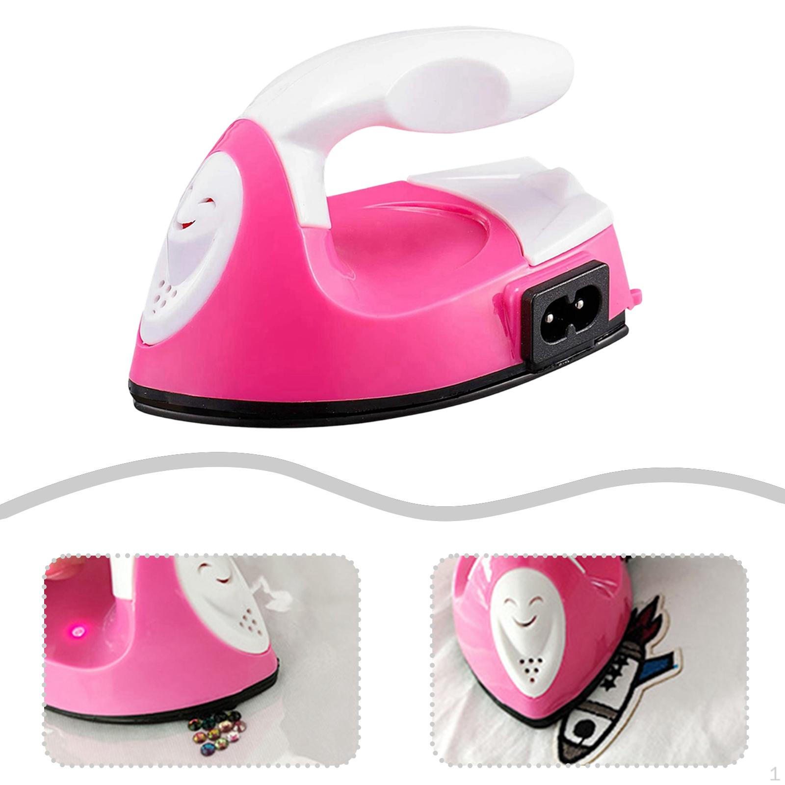Mini Craft Iron Crafting Tool Sturdy Practical Accessories Supplies Quick Heat for Vinyl Projects T colore rosa chiaro