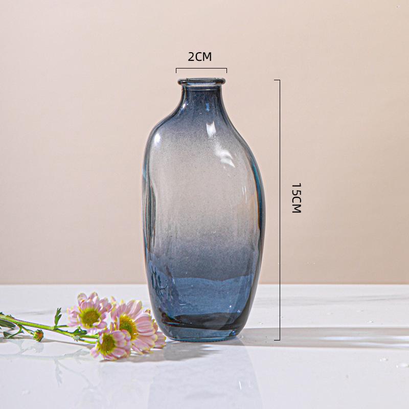 Minimalist Glass Vase for Hydroponic Green Plants - Perfect for Living Room Flower Arrangements and Home Decor