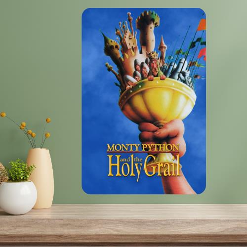 Монти Пайтон и Святой Грааль Металлическая Киноплакат Знак 20x30cm（7.8x11.8inch）