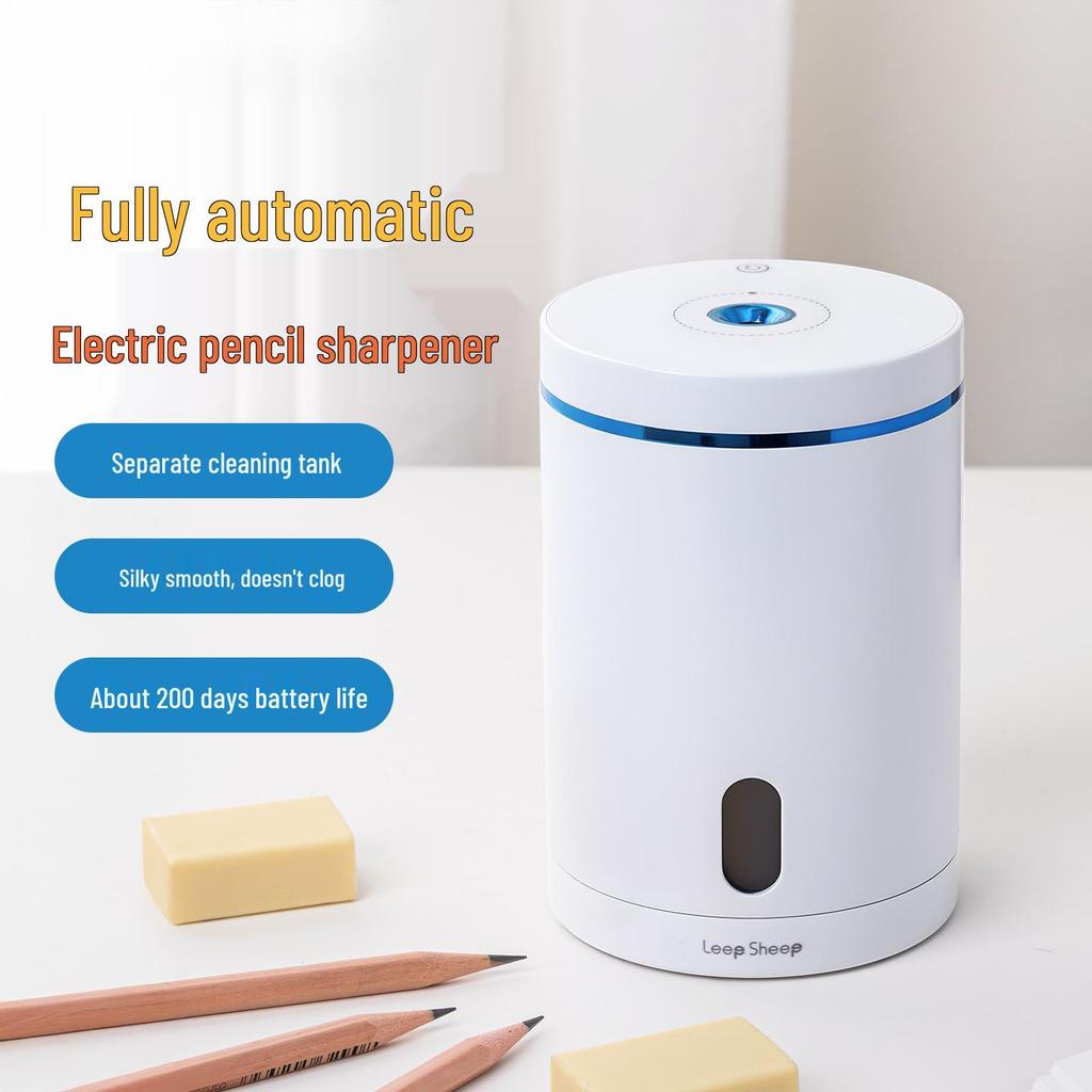 Compact Rechargeable Electric Pencil Sharpener for Elementary Students