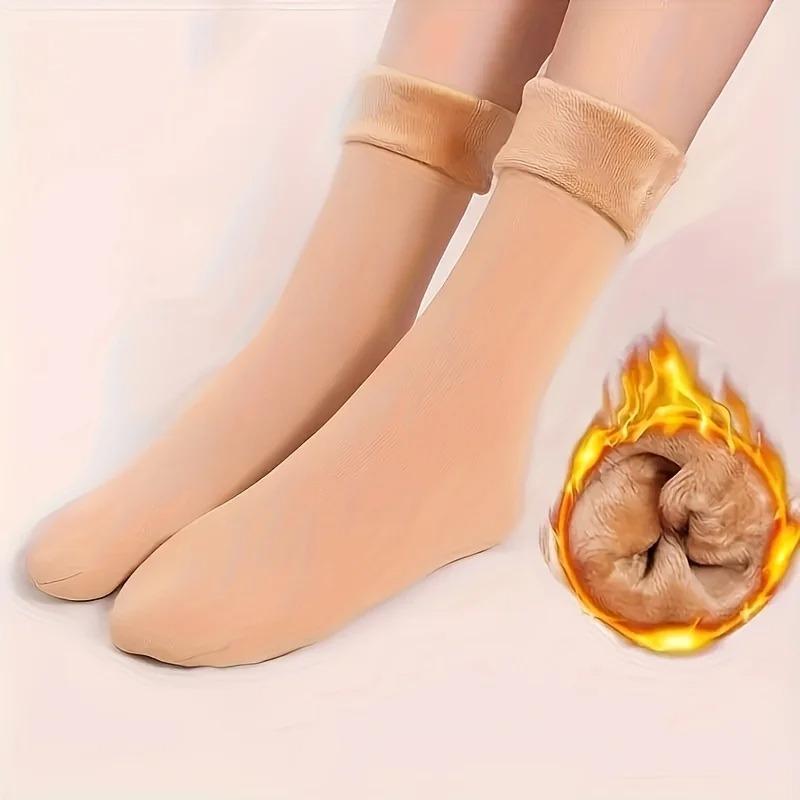 Women's Thick Warm Snow Socks Cozy Midsole Thermal for Autumn Winter Cold Weather Use Perfect Christmas New Year Holiday Gift
