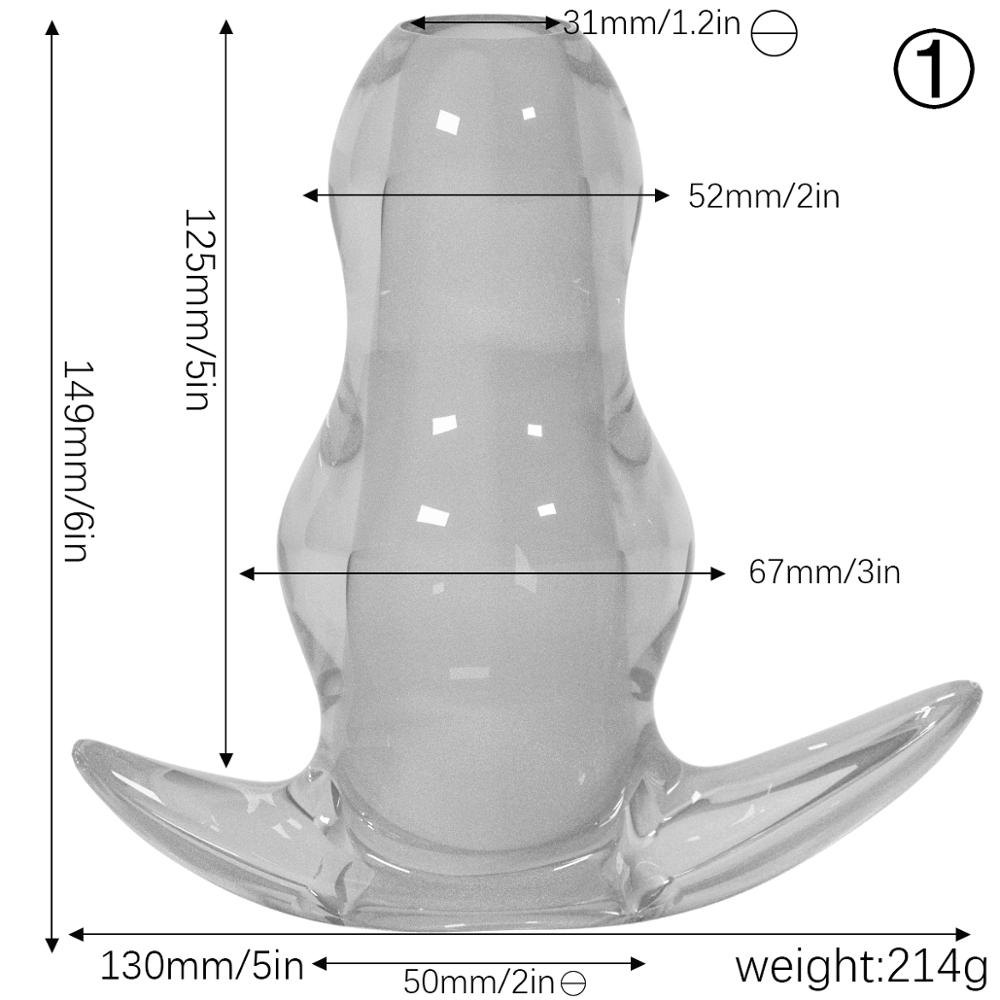 Sex Products 5 Sizes Hollow Anal Plug Butt Plug Anal Dilator Enema Soft Speculum Prostata Massager Sex Toys for Woman