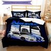 3pcs Custom Name Racing Bedding Set Duvet Cover Closure Includes 1 Duvet Cover & 2 Pillowcases, Soft and Comfortable for All Seasons.