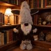 Black Dog Gnomes Figure Plush Dolls Scandinavian Swedish Tomte Puppy Figure for Animes Fan and Homes Office Decoration