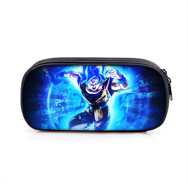 Dragonball Single-Layer Pencil Case Vertical Square Children'S Stationery Case Polyester Pencil Case
