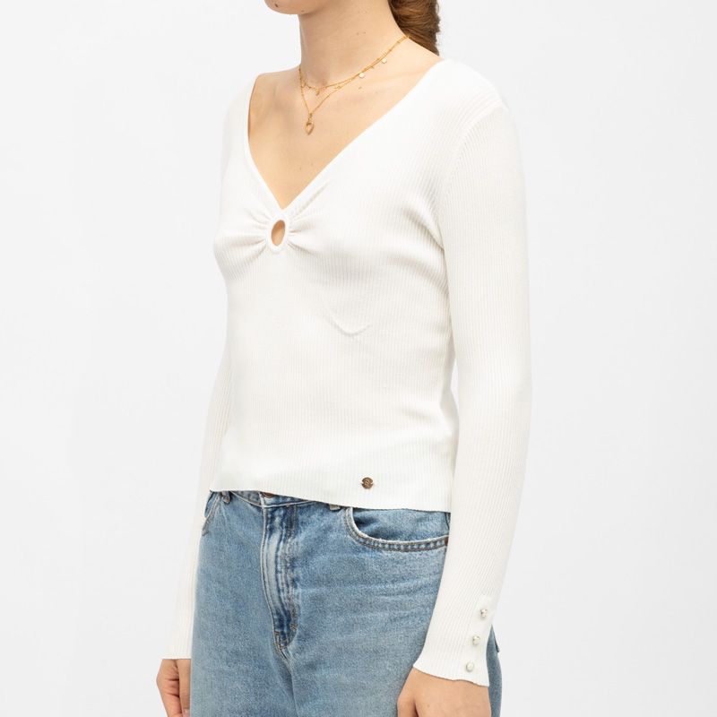 V-neck Sweater Moza In Fine Knit Women LA PETITE ETOILE