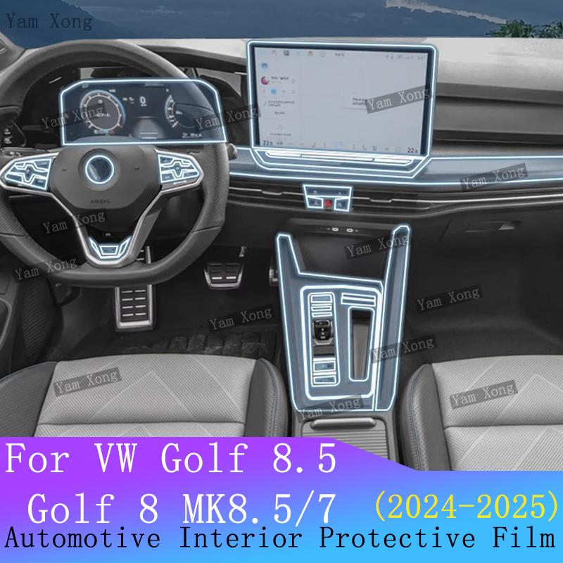 Per Volkswagen Golf 8.5 2025 Golf 8 MK8.5/7 Accessori Pellicola Interna Trasparente Pannello Cambio Console Navigazione GPS Protezione