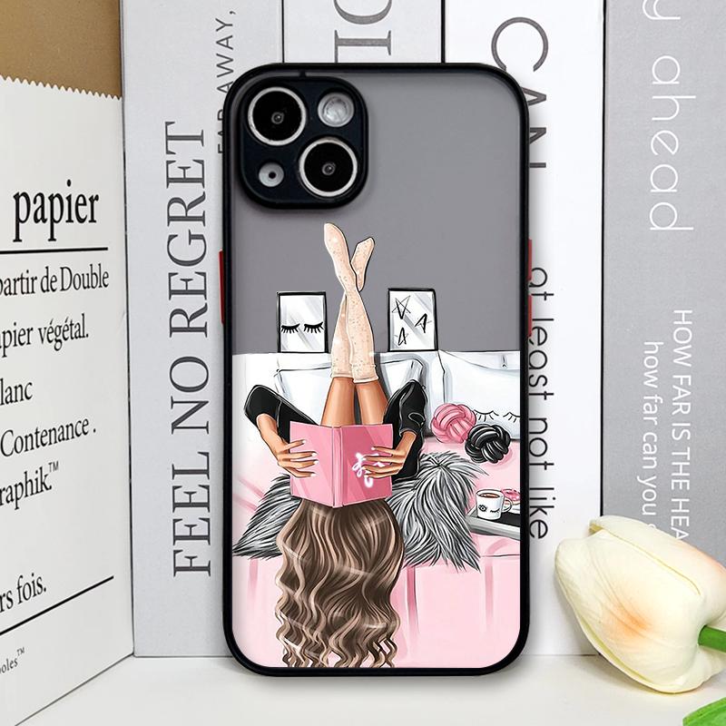 

Fashion City Girl Phone Case for iPhone 17 16 Pro Max 16e Mini 15 14 13 12 11 XS MAX X XR 7 8 14 Plus Beautiful Women Hard Cover iPhone 15 Pro Max