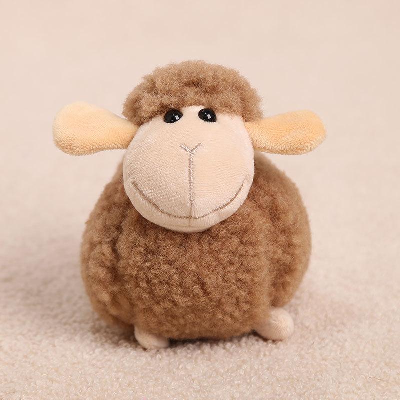 Soft Fluffy Sheep Plush Pendant Adorable Look Gentle Touch Great Bag Decor Gift For Kids And Friends