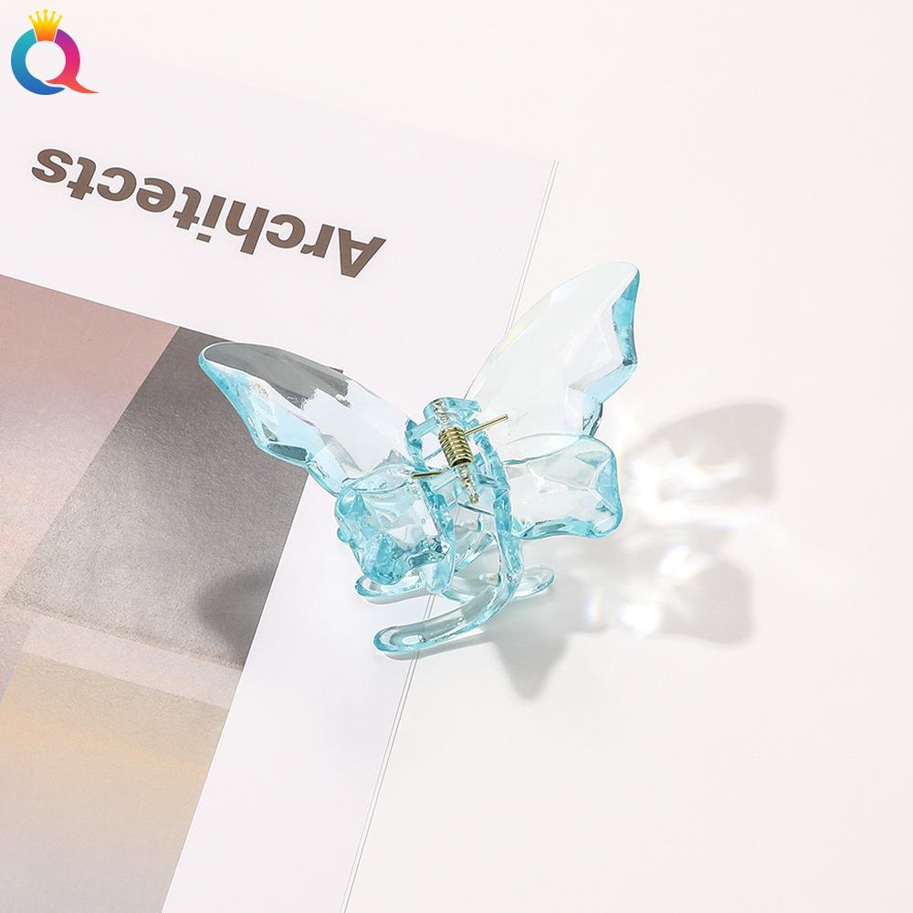 8 Style Transparent Mini Hair Pins Claw Crab Girls Women Barrette Acrylic Butterfly Hair Clips Korean Hair Accessories