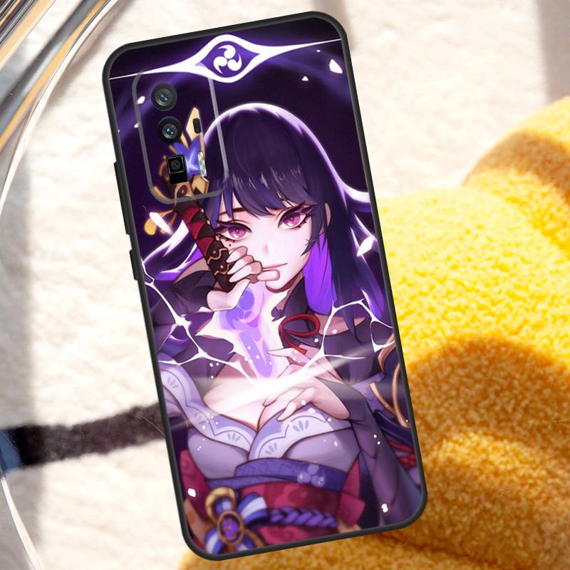 Genshin Impact Raiden Shogun Case For POCO X6 Pro M6 X5 X3 M5s F3 F5 Xiaomi 14 Ultra 13 12 Lite 11T 12T 13T Pro Cover
