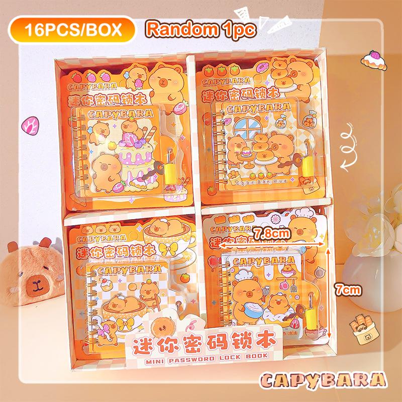 

Мультяшные Портативные Капибара Мини Блокноты на Спирали Милые Водонепроницаемые Карманные Блокноты Для Подарков на День Рождения, Наград для Студентов