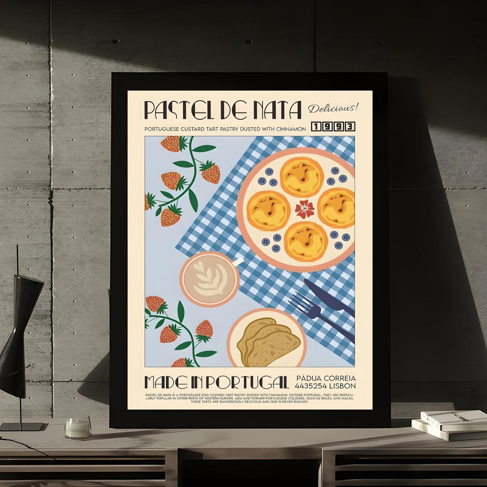 

Coffee Banana Split Sushi Ramen Retro Korean Food Posters Fancy Wall Sticker for Living Room Bar Aesthetic Decoration Wall Decor 21cm×30cm NoFrame