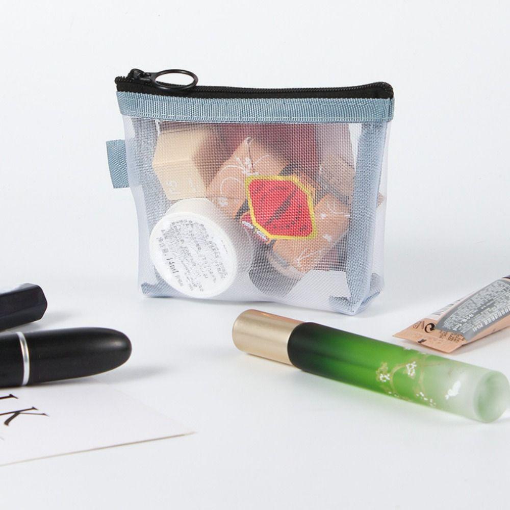 Bag Coin Money Bags Clear Mesh Bag Lipstick Cosmetic Bag Women Change Storage Bag Mini Coin Purse