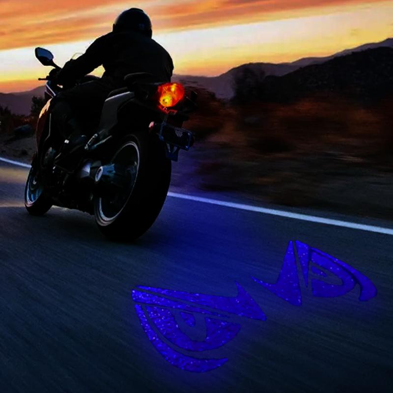 Motorcycle LED Projection Tail Light Electric Modification Welcome Decoration Anti-collision Laser Light Brake Warning Lights