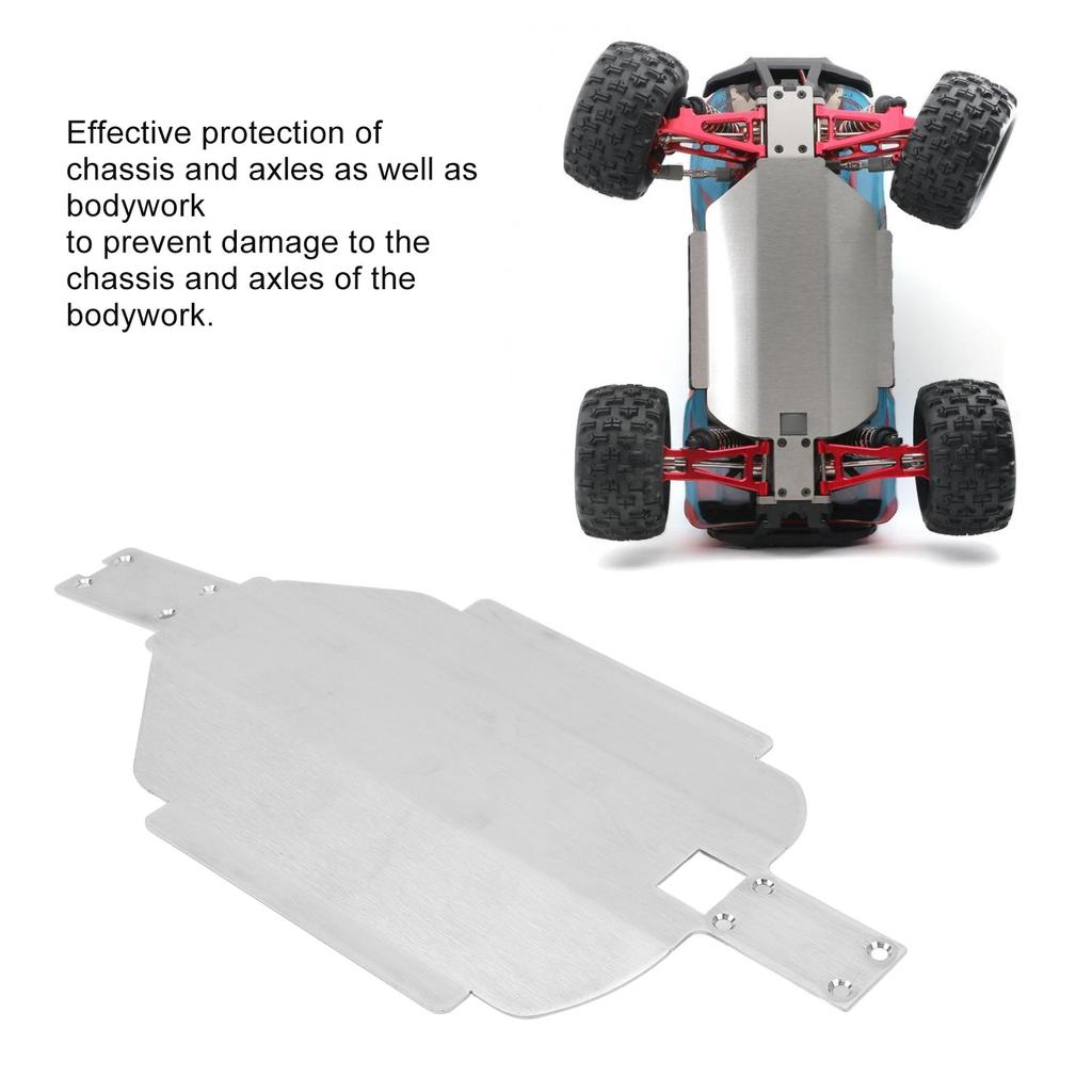 Car Toy Chassis Stainless Steel Accessory RC Car Toy Bottom Chassis Plate for MJX 1/16 16208 16207