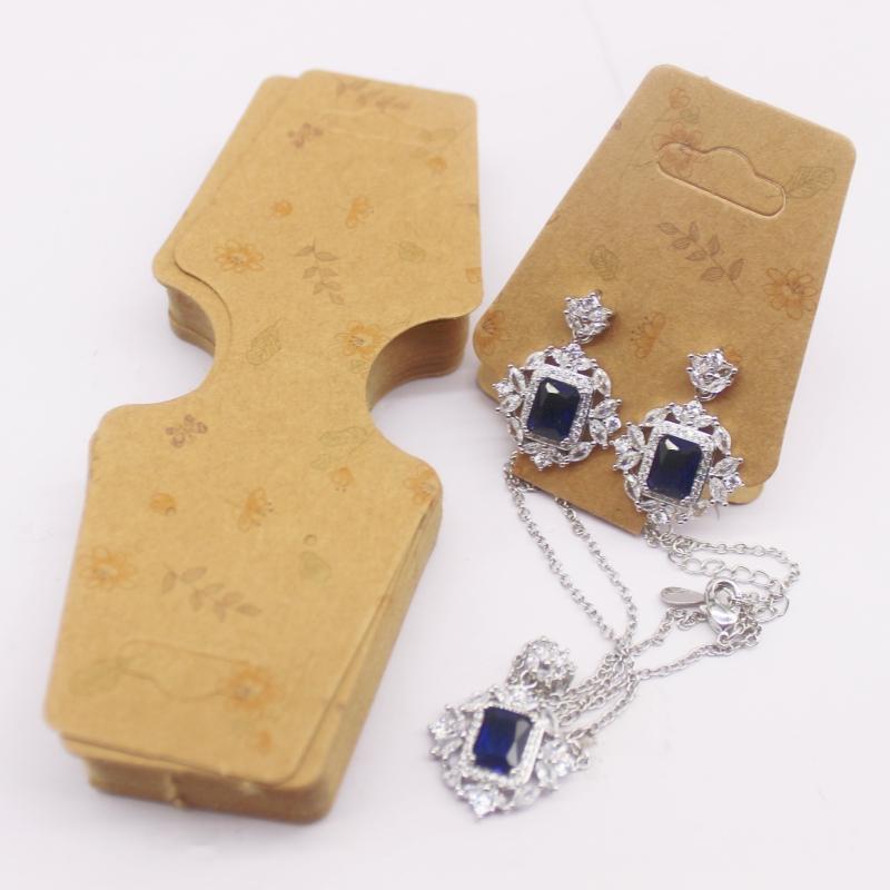 100pc/lot Multi Design Printed Jewelry Necklace Earring Set Card Flower and Bird Styles Hair Accessoreis Bracelet Dispaly Card