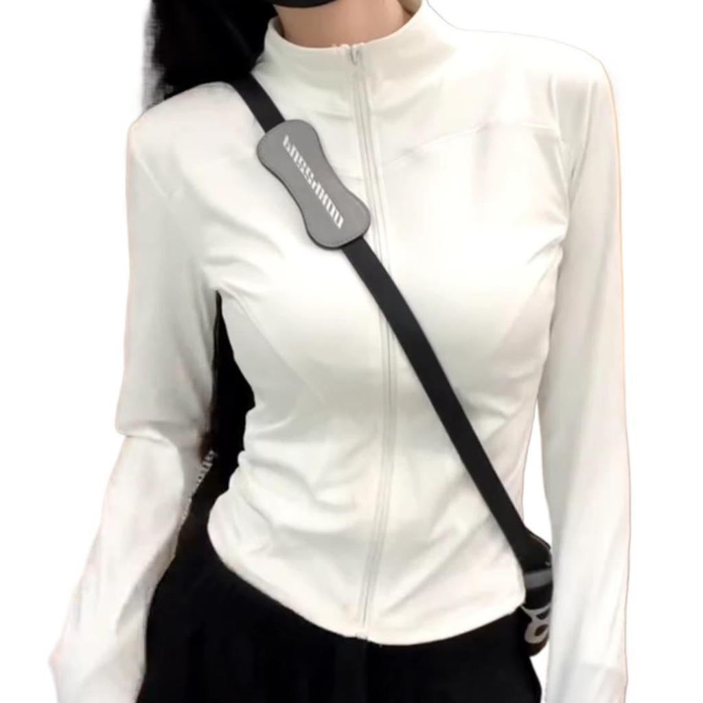 2025 Women's Stylish Slim Fit Ice Silk Stand Collar Sun Protection Jacket for Summer Sports