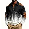 Men's Sweatshirt Zip Up Collar Long Sleeve Casual Athletic Top