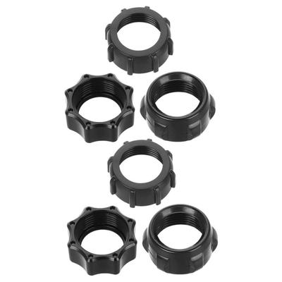 LIFKOME 6 Stück Auto Lade Mutter Ring Einsteller Autozubehör Ring Größenversteller Kugelgelenk Autoteile Kunststoff Schwarz