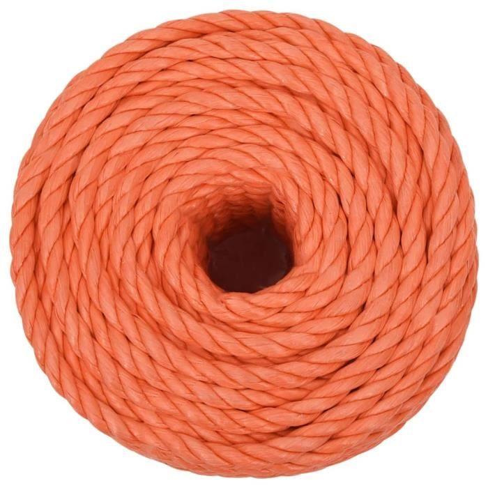 152954 vidaXL Corde de travail Orange 24 mm 25 m Polypropylène