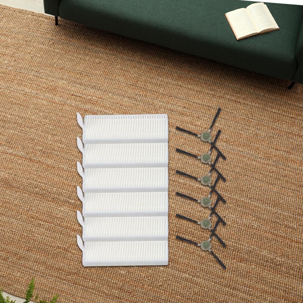 6-Pack Filters Filters Side Brush Robot Vacuum Cleaner