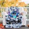 1pc S-Stitch2 Theme Blanket - Digital Print, Polyester, Cozy for All Seasons, Perfect for Outdoor, and Travel