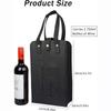 Felt Wine Bottle Bag Double Bottles Great Load Bearing Handheld Beverage Packaging Handbag Gift Wrap Storage Pouch Wine Tote Bag