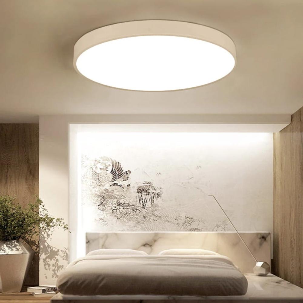 Ceiling Lamp LED Plafond 28w Warm Color 50cm for Kitchen Office Black