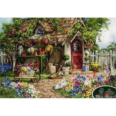 Puzzle Life Flower Garden Picture Puzzle 51x73.5cm 1000 Pieces, Korean Popular Puzzles