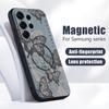 Retro Butterfly Print Case For Samsung Galaxy S26 Ultra S25 Edge S24 Plus S23 FE S22 A54 A55 A56 5G Magnetic For Magsafe Matte Cover