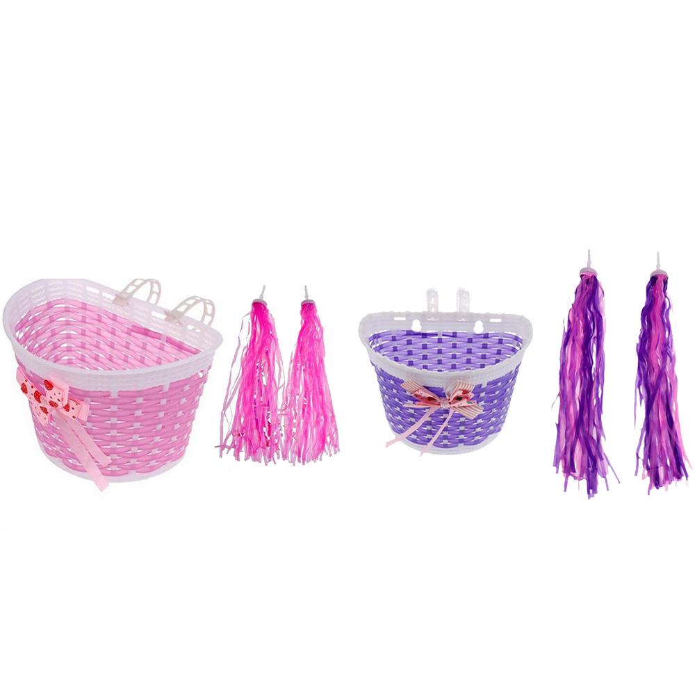 Plastic Basket Waterproof Decoration Bicycle Scooter Handlebar Streamer