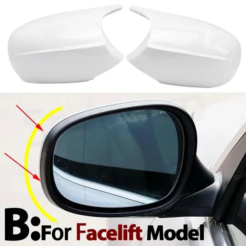 For BMW E90 E91 E92 E93 E81 E87 E82 E88 3 1 Series 1 Pair White M style Side Mirror cover Caps