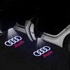 For Audi C5 2Pcs LED Car Courtesy Welcome Logo Projector Light Door Lamp for AUDI Q3 Q5 Q7 A4L RS TT S3 S5 S6 Quattro Sline A6L A3 A5 A7 A8L