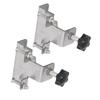 2 Pcs Cabinet Door Mounting Jig 2mm Thickness 139mm Clamping Range Stainless Steel Cabinet Door