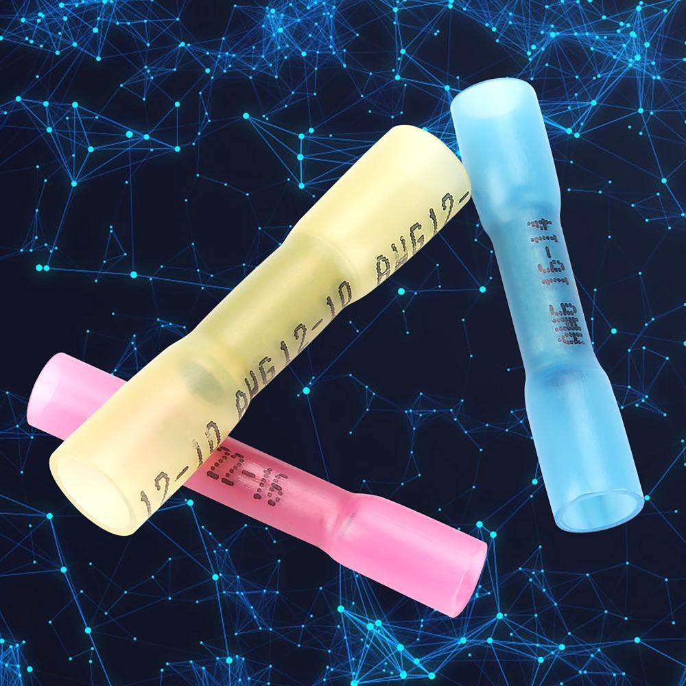 300 Pcs Insulated Heat Shrink Wire Connectors Red Blue Yellow Electrical Terminals  Motorcycle