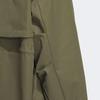 adidas Women's Waist-tightening Mid-length Hooded Windbreaker Jacket Olive Green IX6795