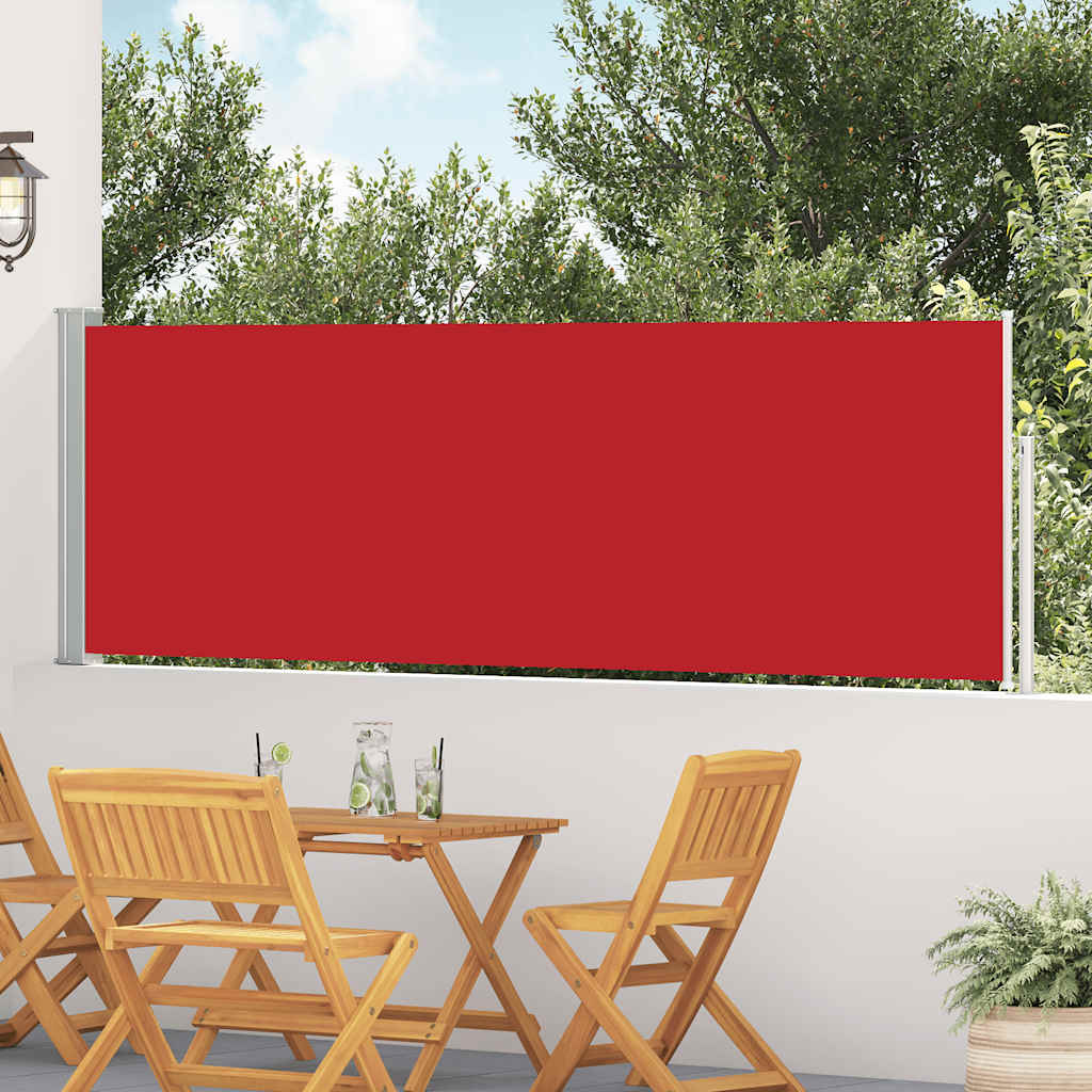 Retractable Side Awning 100*500 Cm Red
