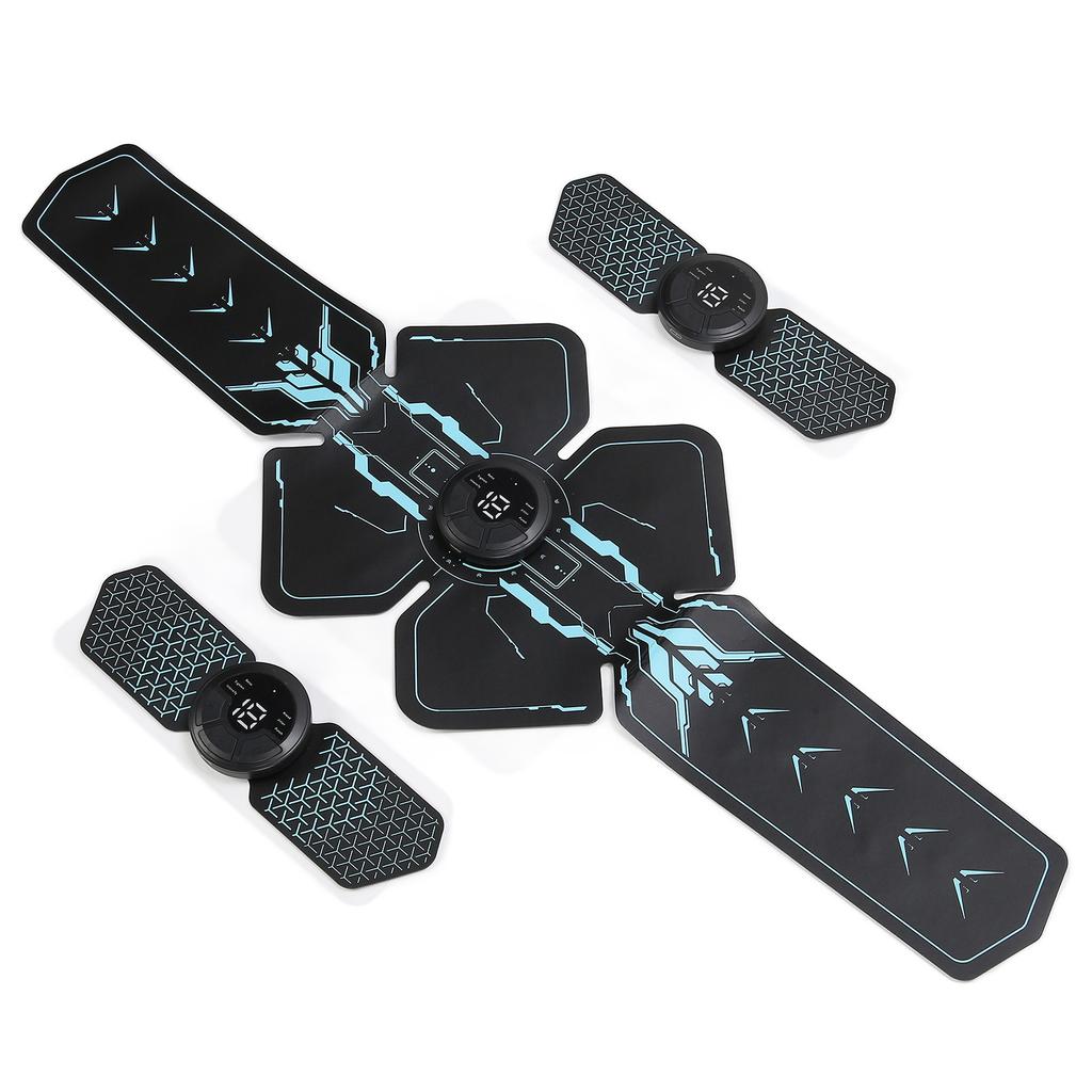 EMS Wireless Muscle Stimulator Unisex Abdominal Toner for Abdomen Back Thighs Calves Arm Forearms