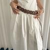 Metal Rivets Rivet Belt Genuine Leather Look Waist Belt Vintage Wide Belt