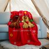 Christmas gingerbread man Theme Printed Blanket - Perfect for Couch, Bed, Travel & Outdoor Use | Machine Washable, Cozy & Durable.