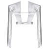 Unisex Metallic Shiny Shoulder Shrugs Tassel Fringe Adjustable Armor Shawls