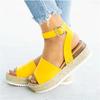 New Women's Shoes Hemp Rope Wedge Heel Light Bottom Fish Mouth Sandals Women